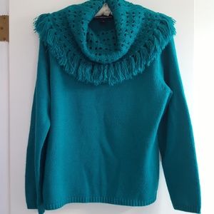 Vintage loose turtle neck with tassels